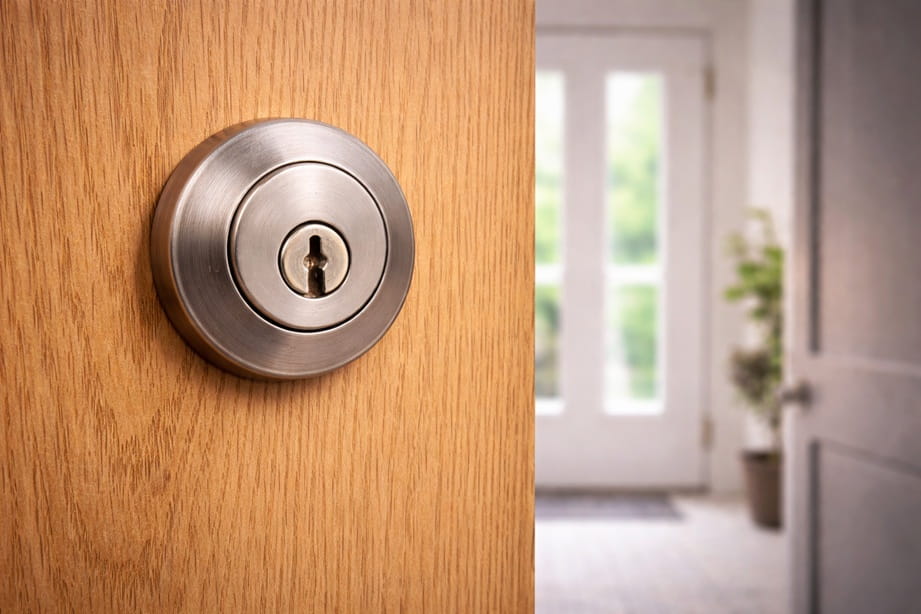 Cerradura ajustada en puerta de vivienda en Valladolid